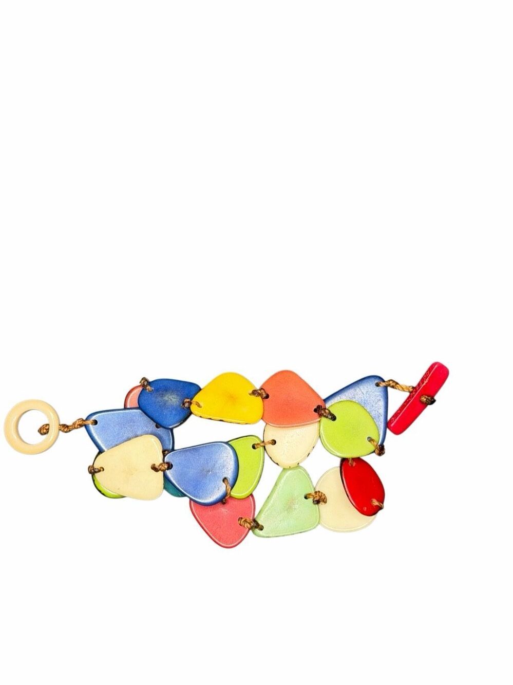 Anthropologie colorful linked bracelet